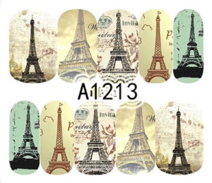 Naklejki wodne do paznokci - A1213