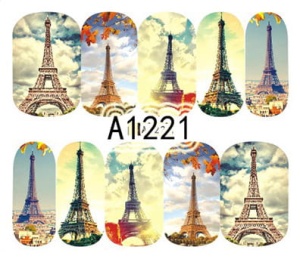 Naklejki wodne do paznokci - A1221