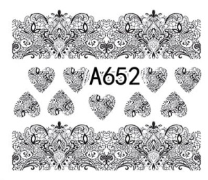 Naklejki wodne do paznokci - A652