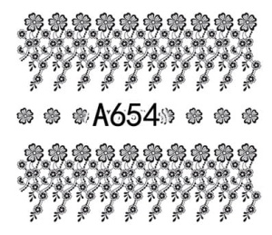 Naklejki wodne do paznokci - A654