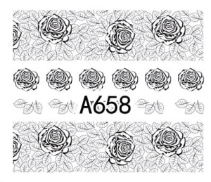 Naklejki wodne do paznokci - A658