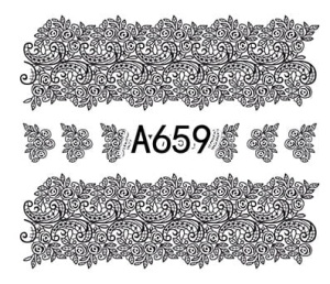 Naklejki wodne do paznokci - A659