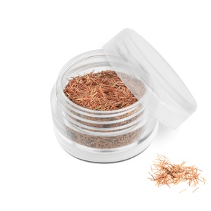 Ozdoba do paznokci nitki miedziane hologram w pojemniczku 5ml - 7