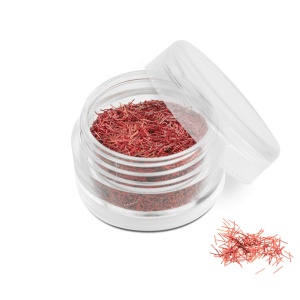 Ozdoba do paznokci nitki czerwone w pojemniczku 5ml - 8