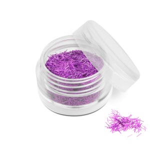 Ozdoba do paznokci nitki fioletowe hologram w pojemniczku 5ml - 10