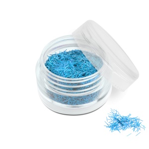 Ozdoba do paznokci nitki błękitne w pojemniczku 5ml - 12
