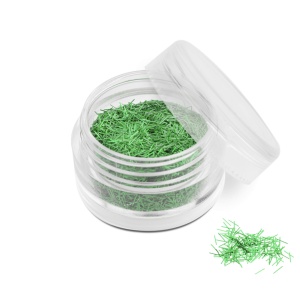 Ozdoba do paznokci nitki zielone w pojemniczku 5ml - 13