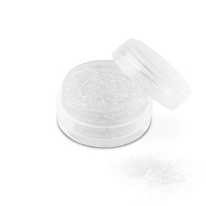 Ozdoba do paznokci nitki białe w pojemniczku 5ml - 17