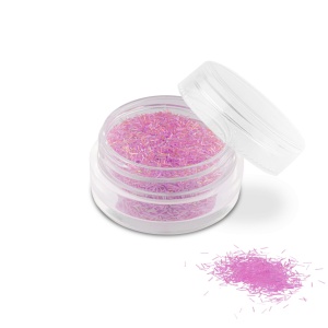 Ozdoba do paznokci nitki transparentny róż w pojemniczku 5ml - 20