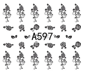 Naklejki wodne do paznokci - A597