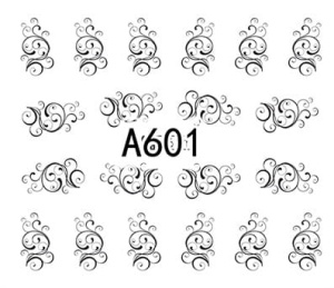 Naklejki wodne do paznokci - A601