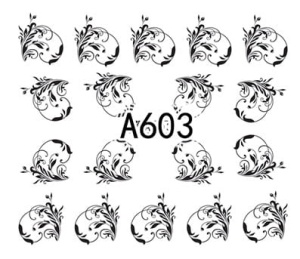 Naklejki wodne do paznokci - A603