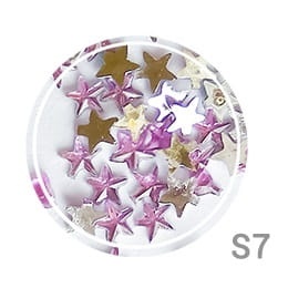 Ozdoba do paznokci Cyrkonie gwiazdki jasnofioletowe S7