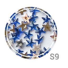 Ozdoba do paznokci Cyrkonie gwiazdki granatowe S9