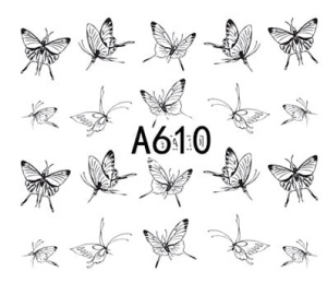 Naklejki wodne do paznokci - A610