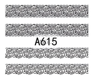 Naklejki wodne do paznokci - A615