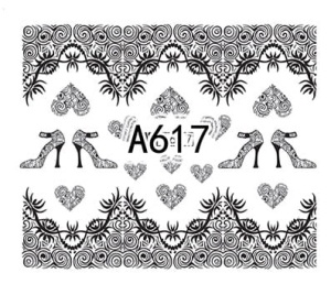 Naklejki wodne do paznokci - A617