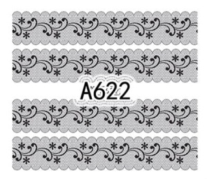 Naklejki wodne do paznokci - A622