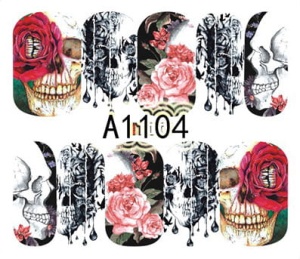 Naklejki wodne do paznokci - A1104