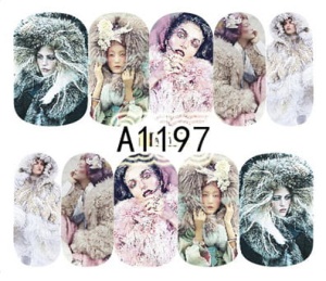 Naklejki wodne do paznokci - A1197