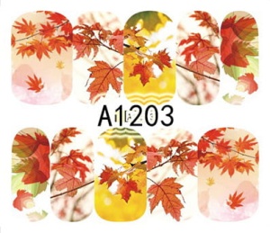 Naklejki wodne do paznokci - A1203
