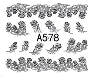 Naklejki wodne do paznokci - A578