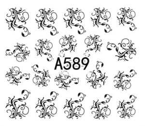 Naklejki wodne do paznokci - A589