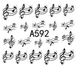Naklejki wodne do paznokci - A592