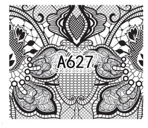 Naklejki wodne do paznokci - A627