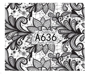 Naklejki wodne do paznokci - A636