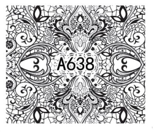 Naklejki wodne do paznokci - A638