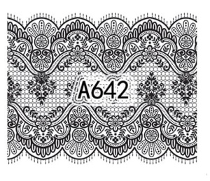 Naklejki wodne do paznokci - A642