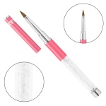 P04 Pędzelek do żelu PROFICO kryształki koci język #4 różowy