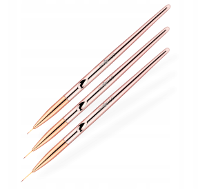 Zestaw pędzelków PROFICO do zdobień manicure 3szt.