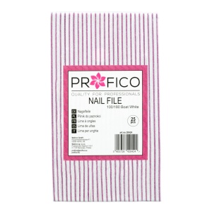 PILNIK biały do paznokci ŁÓDKA 100/180 25szt.