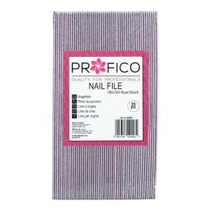 PILNIK czarny do paznokci ŁÓDKA 180/240 25szt.