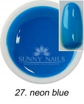 SUNNY NAILS Żel kolorowy PARTY 5ml - (27) neon blu