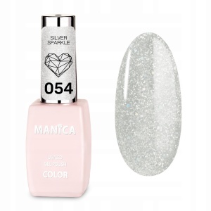Manica Lakier hybrydowy LED/UV 10ml - Silver Sparkle- 054