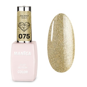 Manica Lakier hybrydowy LED/UV 10ml -  Ancient Gold- 075