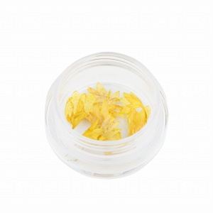 Ozdoba do paznokci Suszone kwiatki żółte w słoiczku 5ml - 48