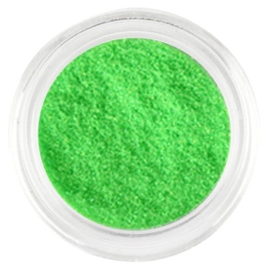 Pyłek do paznokci brokatowy zielony neon irys - 4
