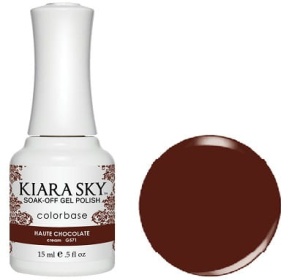 G571. KIARA SKY Soak-off Gel Nail Polish kolekcja Dream HAUTE CHOCOLATE 15ml
