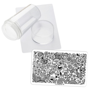 STEMPELEK + ZDRAPKA + PŁYTKA FLOWER (14)