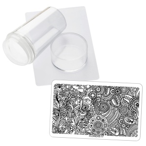 STEMPELEK + ZDRAPKA + PŁYTKA FLOWER (17)