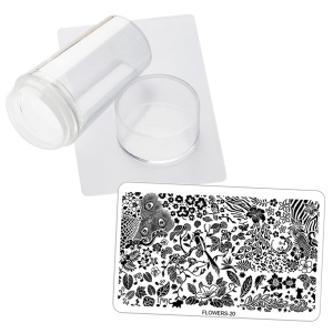STEMPELEK + ZDRAPKA + PŁYTKA FLOWER (20)
