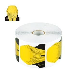 Szablony do przedłużania paznokci złote owalne 100 sztuk