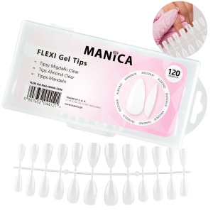 MANICA FLEXI Gel Tipsy migdałki do przedłużania stylizacji paznokci 120 szt.