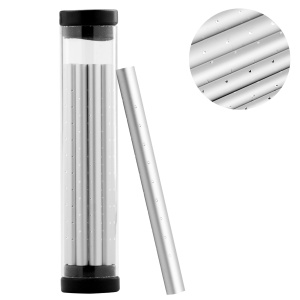 Rurki do kanału srebrne 6 szt.