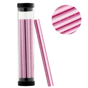 Rurki do kanału różowe 6 szt.