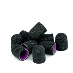 Zabudowane kapturki ścierne na nośnik 13mm #80 10 sztuk